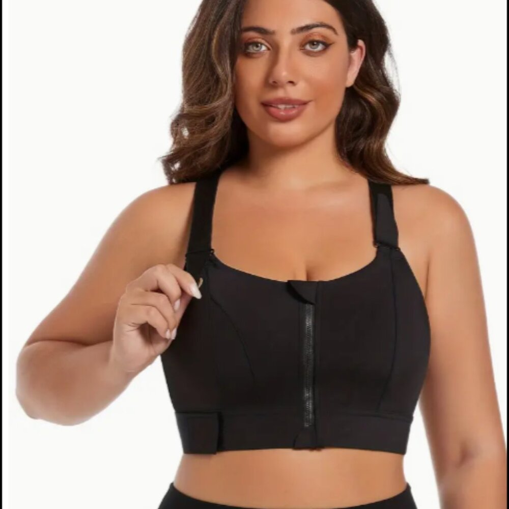 Plus Size High-Support Sports Bra for Women 3XL | 4XL Adjustable band 34 - 40"